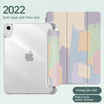 Для iPad case 2021 Mini 6 Pro 11 Чехол 9-го поколения 10.2 2018 9.7 5/ 6-й Air 2/3/4 10,5 10,9 PU Силиконовый Прозрачный чехол Funda