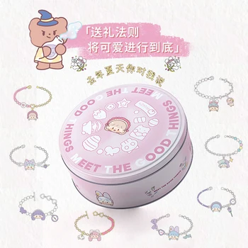 Модные Милые Мультяшные браслеты из конфет Zhuo Dawang, кавайный браслет с кроликом и цветком, игрушки для девочек, подарок