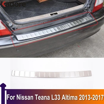 Для Nissan Teana L33 Altima 2013 2014 2015 2016 2017 Внешняя Защита Заднего Бампера, Защитная Пластина, Подоконник, Стример Багажника, Аксессуары