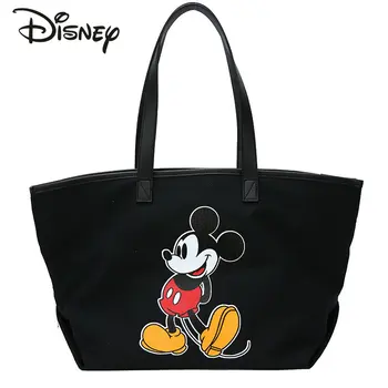 Новая Популярная женская сумка Disney Mickey's, Модная Высококачественная Сумка Через плечо Большой Емкости, Многофункциональная Сумка для Покупок Для Отдыха