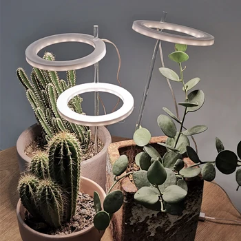 Светодиодный светильник для выращивания растений полного спектра, USB 5 В, лампа для выращивания растений с регулируемой яркостью для комнатных растений, Гидропонная теплица для рассады, Заполняющий свет