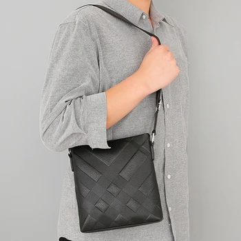 Поясная сумка через плечо для мужчин, сумки-мессенджеры из искусственной кожи, дизайнерские роскошные брендовые сумки-тоут, новинка 2023 года, черный кошелек