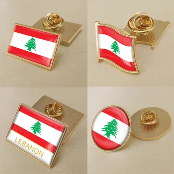 Герб Ливана Карта Ливана флаг Национальная эмблема Национальная брошь в виде цветка значки булавки на лацкане
