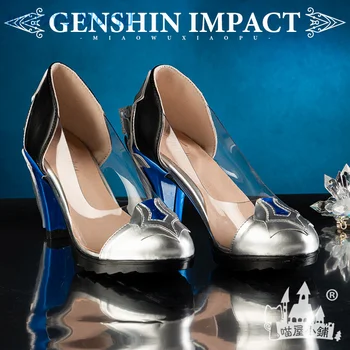 Игра Genshin Impact Eula/Обувь для Косплея, Аксессуары для Вечеринок, Реквизит, Прозрачные Туфли на высоком каблуке, Comic Con, Подарки на День рождения, Рождество