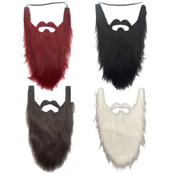 Накладная Борода на Хэллоуин, Косплей, Старая Борода, фестиваль, вечеринка, бальное шоу, длинная борода