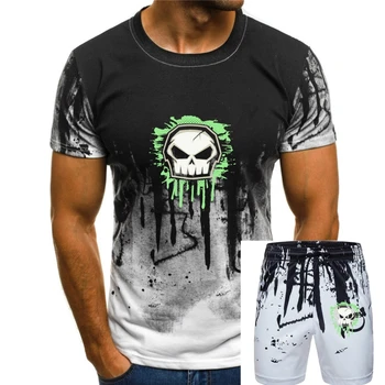 Футболка с графическим логотипом No Fear Core, мужская черная повседневная одежда, Топ, футболка, Свободный Размер, Топ, футболка