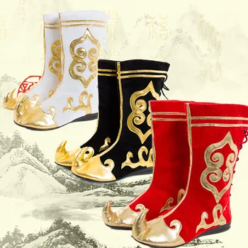 китайские монгольские сапоги, обувь для косплея sun wu kong, обувь короля обезьян, обувь рыцаря-фехтовальщика, сапоги для косплея национальных танцев меньшинств