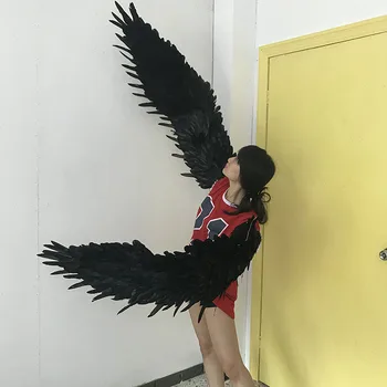 Крылья из перьев сценическое танцевальное шоу нижнего белья Анимационный реквизит для показа мод