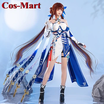 Cos-Mart Game Honkai Impact 3 Li Sushang Косплей Костюм Милое Милое Форменное Платье Женская Одежда Для Активного Отдыха, Ролевых Игр