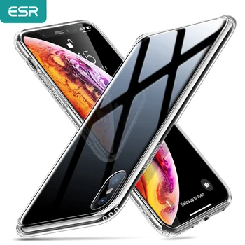 Стеклянный чехол ESR для iPhone SE 2022 SE 3 2 Gen 8 7 для iPhone 13 12 11 11 Pro Max X XR XS Max из Тонкого Прозрачного Закаленного Стекла