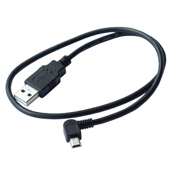 0,5 м Короткий мини-USB 5Pin под прямым углом к USB2.0, кабель для зарядки данных для цифровой камеры MP3 mp4