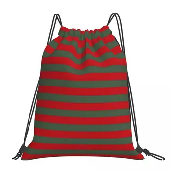 Рюкзаки Freddy Nightmare - Stripes, Портативные сумки на шнурке, Спортивная сумка на шнурке, Карманные сумки для путешествий, школьные сумки