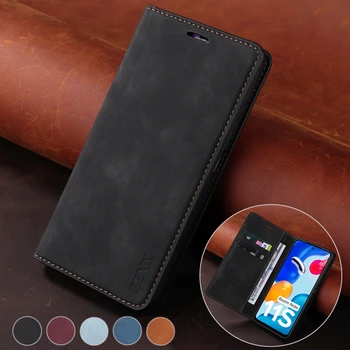 Кожаный Чехол-бумажник с Магнитной Застежкой Для Xiaomi Redmi 10 10C 9A 9C 9T Note 11 11S 11 Pro 10S 9 8 7 Pro Mi Poco F3 X3 X4 M4 11T Pro
