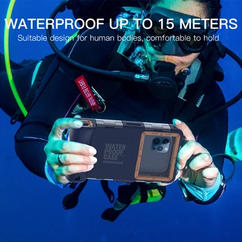 Водонепроницаемый чехол для 5-6,9-Дюймового телефона для Плавания и Дайвинга iPhone 12 13 Pro Max Samsung S22 Ultra Case Глубинная Подводная Съемка