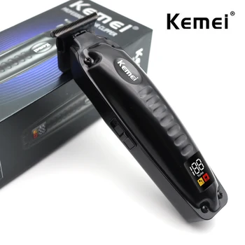Kemei KM-1578 Мужская Машинка Для Стрижки Волос с USB-Зарядкой, Профессиональная Машинка Для Стрижки Волос, Триммер Для Волос С ЖК-Дисплеем