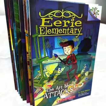 10 книг с картинками на английском языке grotesque для начальной школы, обучающая музыка, большое дерево, серия bridge books