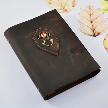 Отрывной лист формата А5 с 6 отверстиями, европейский блокнот ручной работы из воловьей кожи, дневник, записная книжка из натуральной кожи