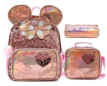 Jasminestar Детский рюкзак 13 дюймов, школьный ранец для малышей, набор для девочек с сумкой для ланча, сумка для ручек, школьные рюкзаки, сумка для книг в детском саду