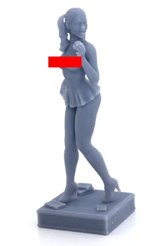 1/24 75 мм 1/18 100 мм Модель из смолы Сексуальная Девушка Фигурка Скульптура Неокрашенная Без Цвета RW-318
