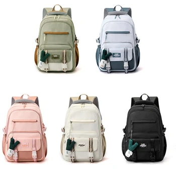 Стильный и просторный Нейлоновый Рюкзак, Рюкзаки для ноутбука, Школьная сумка, Нейлоновые сумки для книг в колледже для старшеклассников