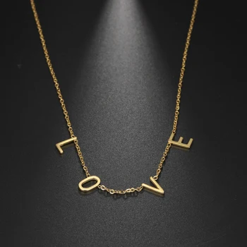 Ожерелье с буквами на заказ Sipuris, Изготовленное на заказ Имя, Сварное ожерелье из нержавеющей стали Для Начальной буквы Для женщин, Персонализированные ювелирные подарки