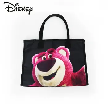 Disney Клубничный мишка, Новая женская сумка, Роскошный бренд, модная женская сумка с мультяшным принтом, Большая вместительная сумка-тоут, сумка для хранения