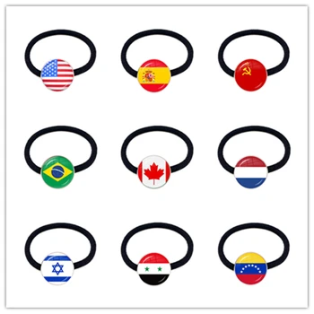 Советский Союз, Бразилия, Канада, Нидерланды, Израиль, Сирия, Венесуэла, Соединенные Штаты Испания, Национальный флаг, Эластичные ленты для волос, Аксессуары