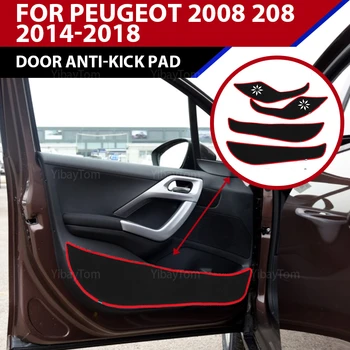высококачественная наклейка на дверь автомобиля с защитой от ударов, защитный коврик из полиэстера, защита боковой кромки для Peugeot 2008 208 2014-2018