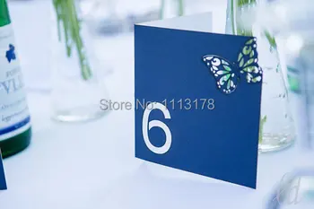 Карточка с номером бабочки на свадебном месте, персонализированный номер для приема гостей, карточки для сопровождения столов.
