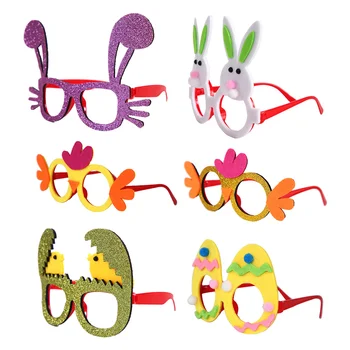 6 шт., пасхальные очки, очки для очков, реквизит для вечеринки, детский костюм из нетканого материала