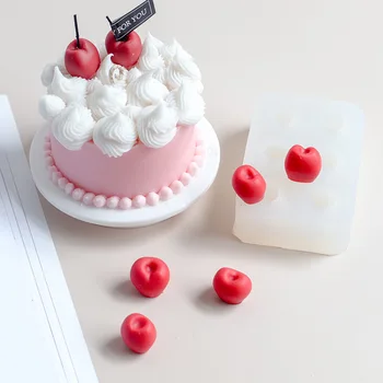 3D формы для вишневой помадки для украшения торта Имитация фруктов Силиконовая форма для украшения торта Формы для выпечки торта