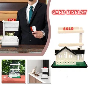 Новый набор для визитных карточек в сфере недвижимости, Подставка для карточек, Офисные аксессуары, Настольный декоративный персонализированный подарок