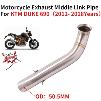 Слипоны Для KTM DUKE 690 DUKE690 2012-2018 51 мм Мотоциклетный Выхлопной Глушитель Среднего Звена Трубы Moto DB Killer Из Нержавеющей Стали St