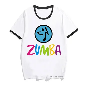 Винтажная футболка С Принтом Love Zumba Dance, Женская Эстетическая Художественная Одежда, Футболка Haut Femme в стиле Хип-Хоп, Женская Забавная Футболка, Топы Оптом