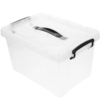 Прозрачный ящик для хранения, крышки для ящиков, Пластиковые контейнеры, Дно кровати Большого размера, 8 дюймов