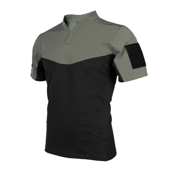 Мужская спортивная одежда для альпинизма на открытом воздухе, футболка с короткими рукавами, эластичный дышащий топ, одежда для фанатов в стиле милитари
