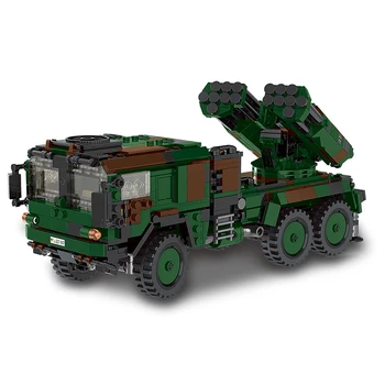 Новая серия военных кирпичей Xingbao Germany 986 шт., реактивная установка залпового огня LARS 2, Бронированная машина, строительные блоки, игрушки для мальчиков