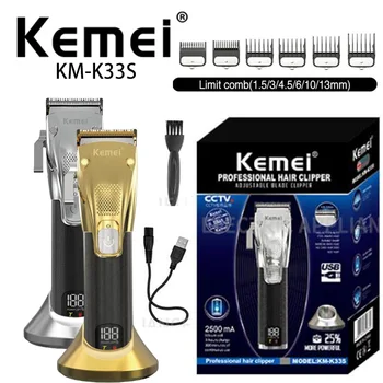 Kemei KM-K33S Быстрая Зарядка и длительное использование Профессионального Салонного Триммера для Стрижки Волос, Машинки для Стрижки Волос для Мужчин