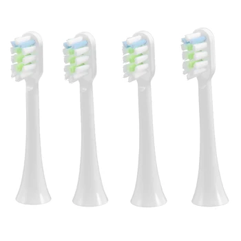 4 шт. Сменные головки Зубных щеток для Xiaomi SOOCAS V1X3/X3U X1/X3/X5, Головки Электрических Зубных щеток Белого цвета