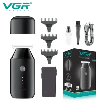 VGR Мини-Машинка для стрижки волос, Профессиональная Машинка для нулевой резки, Электрический Беспроводной Триммер для бороды, Перезаряжаемый Триммер для волос для мужчин V-932