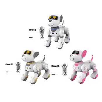 Робот-игрушка для собак, Игрушки для интерактивных игр, Электронные игрушки со звуковыми светодиодными глазами
