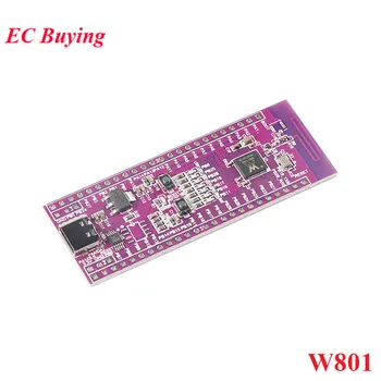 W801 Микроконтроллер 32-разрядный WiFi Bluetooth-совместимый Двухрежимный SoC Плата разработки IoT MCU IC Модуль W801-C400 QFN-56