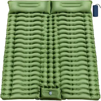 Двойной спальный коврик для кемпинга с воздушной подушкой Надувной коврик для пеших прогулок, путешествий, альпинизма
