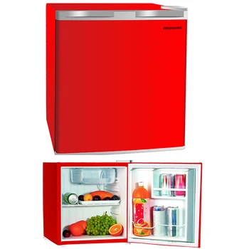 Компактный холодильник с одной дверью объемом 1,6 куб. футов, мини-холодильник, персональный холодильник для ухода за кожей, напитков, еды, отлично подходит для автомобиля, общежития