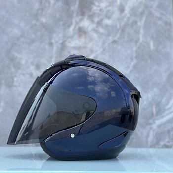 Ram4 Ярко-фиолетовый наполовину гоночный открытый шлем Casco Cassque, одобренный ЕЭК для мужчин и женщин, мотоциклетные шлемы