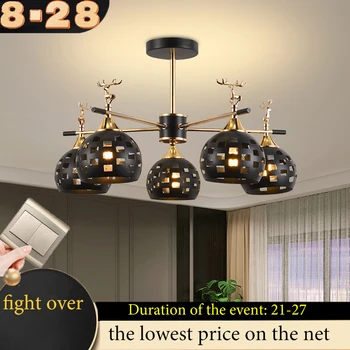 Скандинавский подвесной светильник для гостиной, светильник для спальни, светодиодный подвесной светильник, подвесной светильник для кухни, украшение комнаты, подвесной светильник E27 l