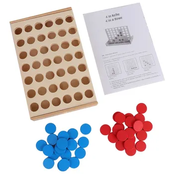Деревянные Классические обучающие Настольные шашки для детей, набор семейных игровых фигур