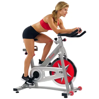 Стационарный Цепной привод Sunny Health & Fitness с маховиком весом 40 фунтов Pro для Велотренажера для Велоспорта В помещении, Тренажер для тренировки, SF-B901