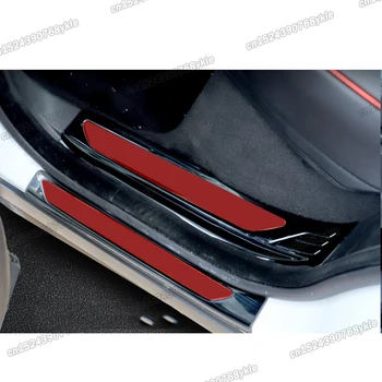 защитные накладки на порог автомобильной двери из нержавеющей стали для jaguar e pace 2018 2019 2020 2021 2022 аксессуары e-pace
