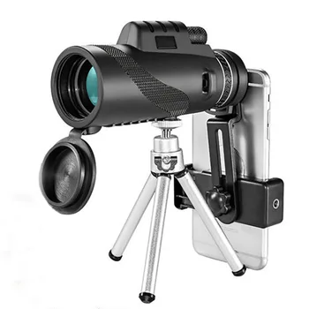 HD Монокуляр 40x60 Профессиональный Портативный Телескоп Для мобильного Телефона Bak4 С Дальним Зумом, Монокуляр Для Наблюдения За Птицами На открытом Воздухе, Кемпинг